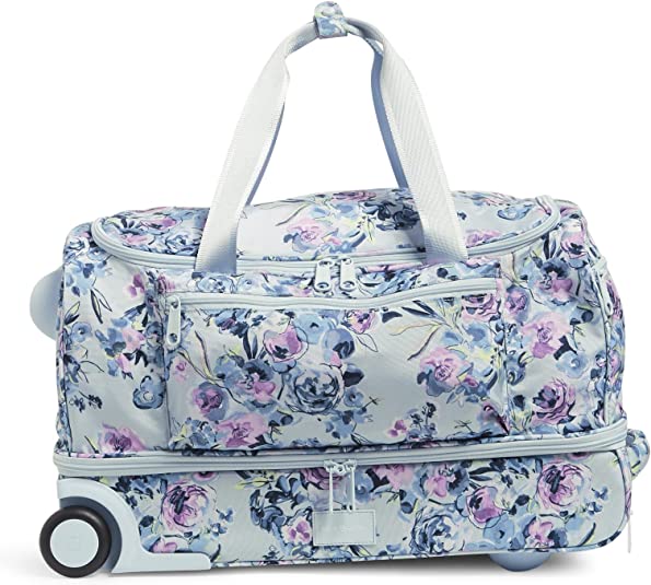 Women's rolling store duffel bags